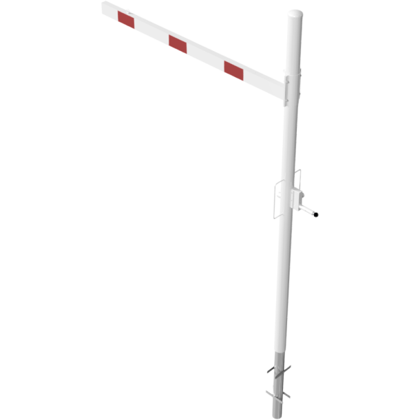 Height restriction barrier | cross tube length: 2000 mm | with triangular locking mechanism | for casting in concrete